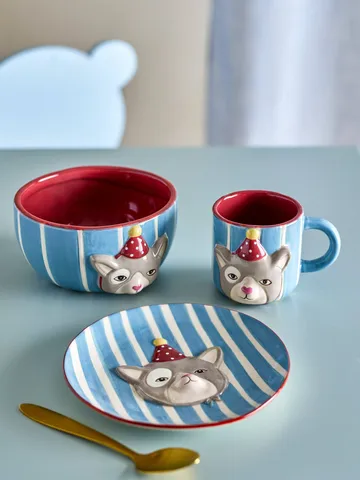 Party servisset - Katt, 3 delar - Bloomingville