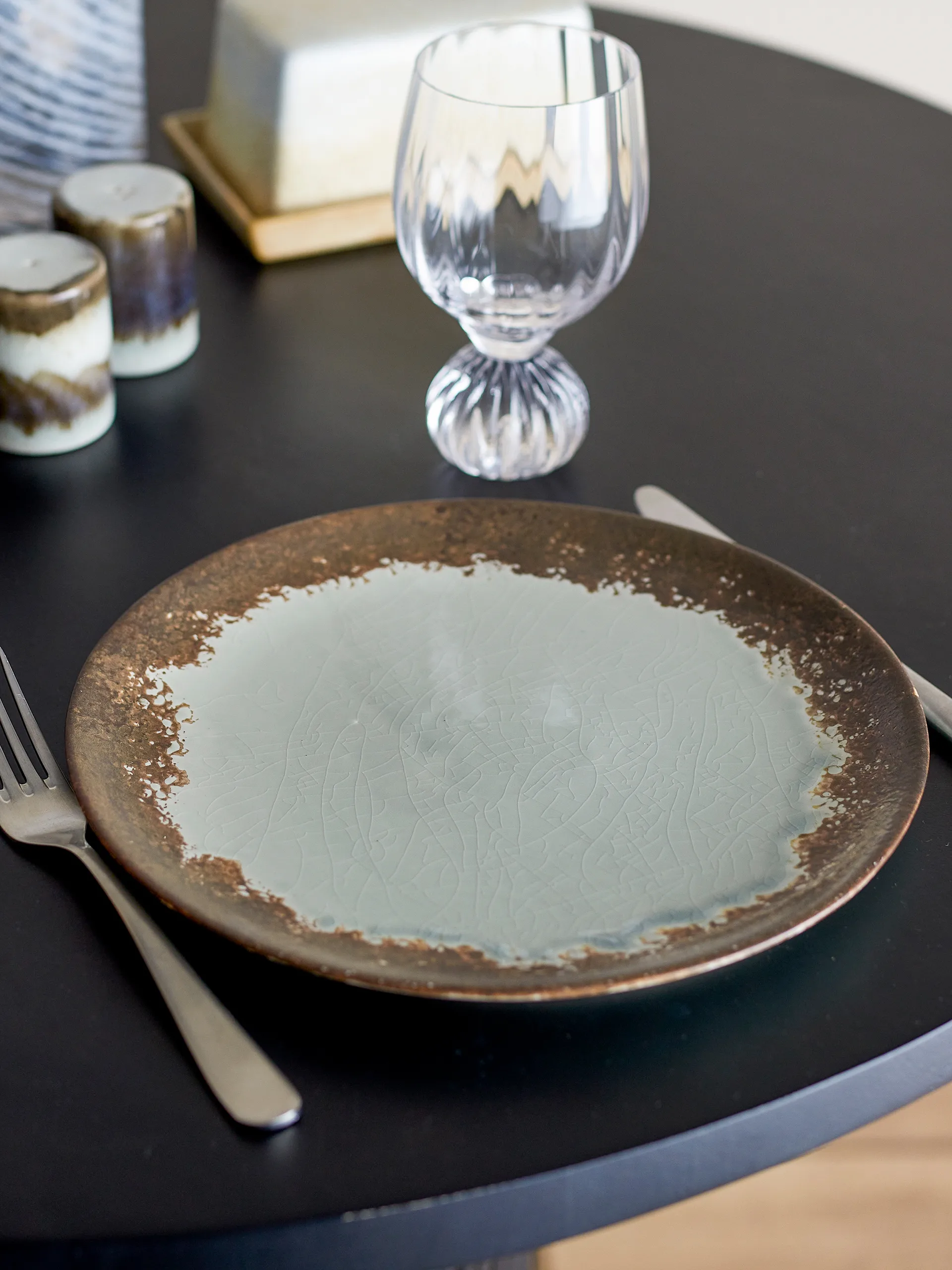 Paula tallrik Ø26,5 cm, Brun Bloomingville