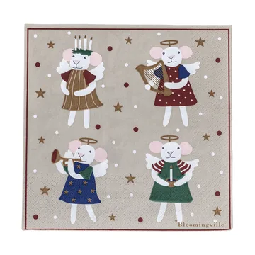 Peo pappersservett - Multi, 33x33 cm - Bloomingville