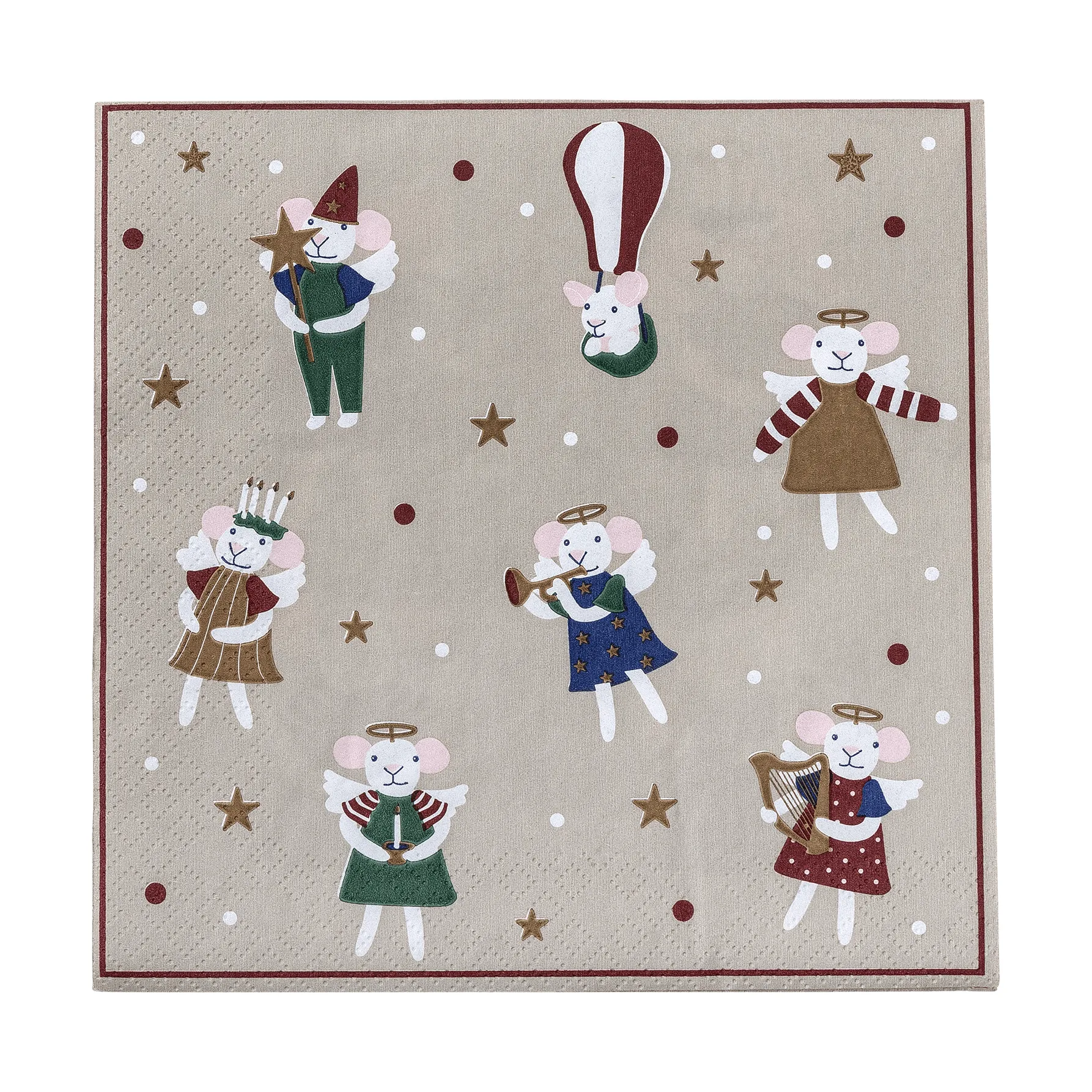 Peo pappersservett, Multi, 33x33 cm Bloomingville