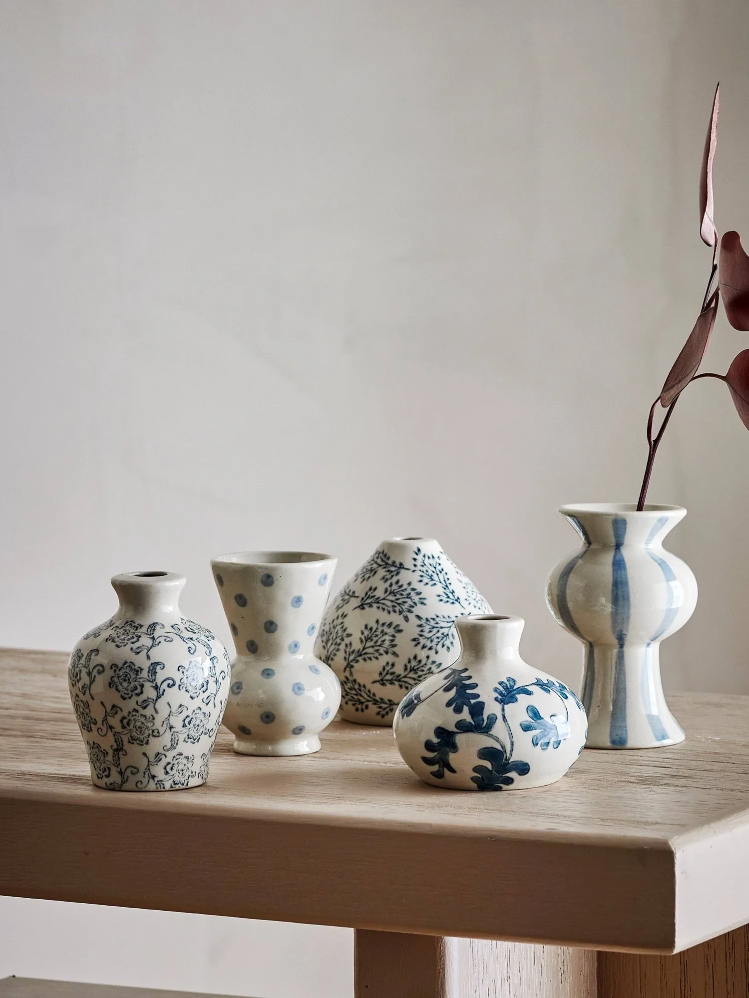 Quinto vas, Blue Stoneware, 5 delar Bloomingville