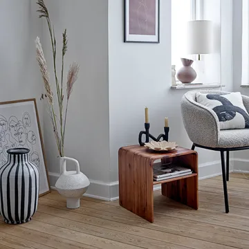 Schila vas terrakotta 44 cm - Svart-vit - Bloomingville