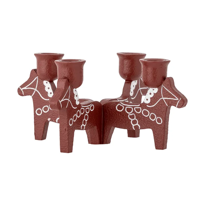 Siffer adventsljusstake - Röd, 23 cm - Bloomingville