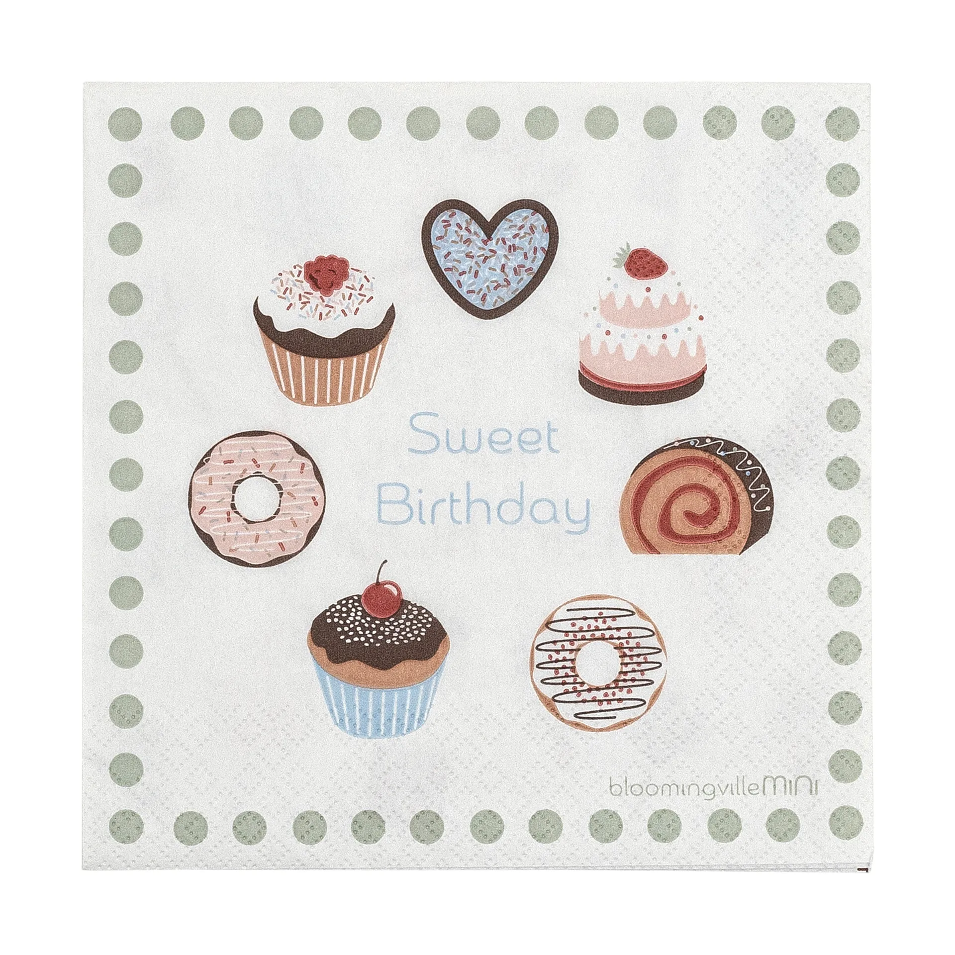 Sweets servett 20-pack, Rosa Bloomingville