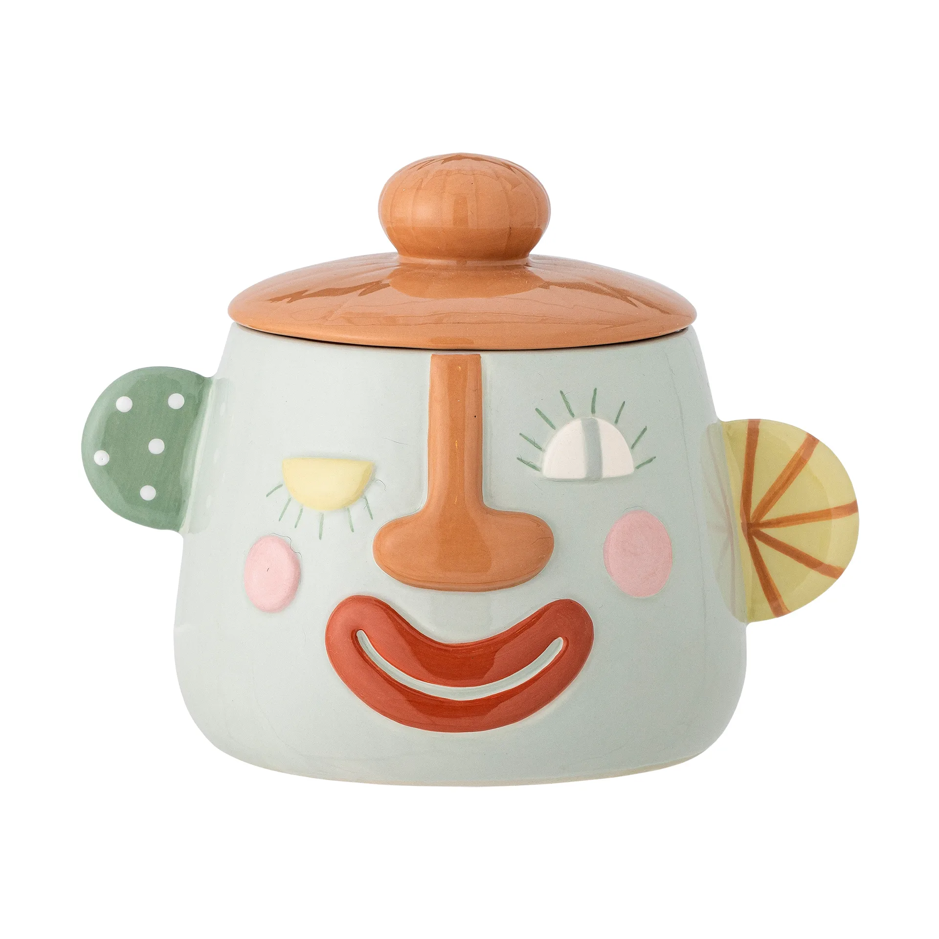 Sylvie burk med lock Ø12 cm, Multi Bloomingville