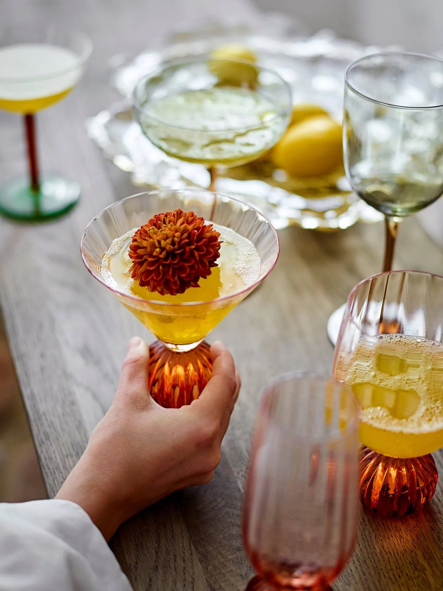 Taurin cocktailglas 30 cl, Rose Bloomingville
