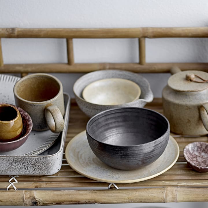 Thea serveringsfat stengods 25x25 cm, Grå Bloomingville
