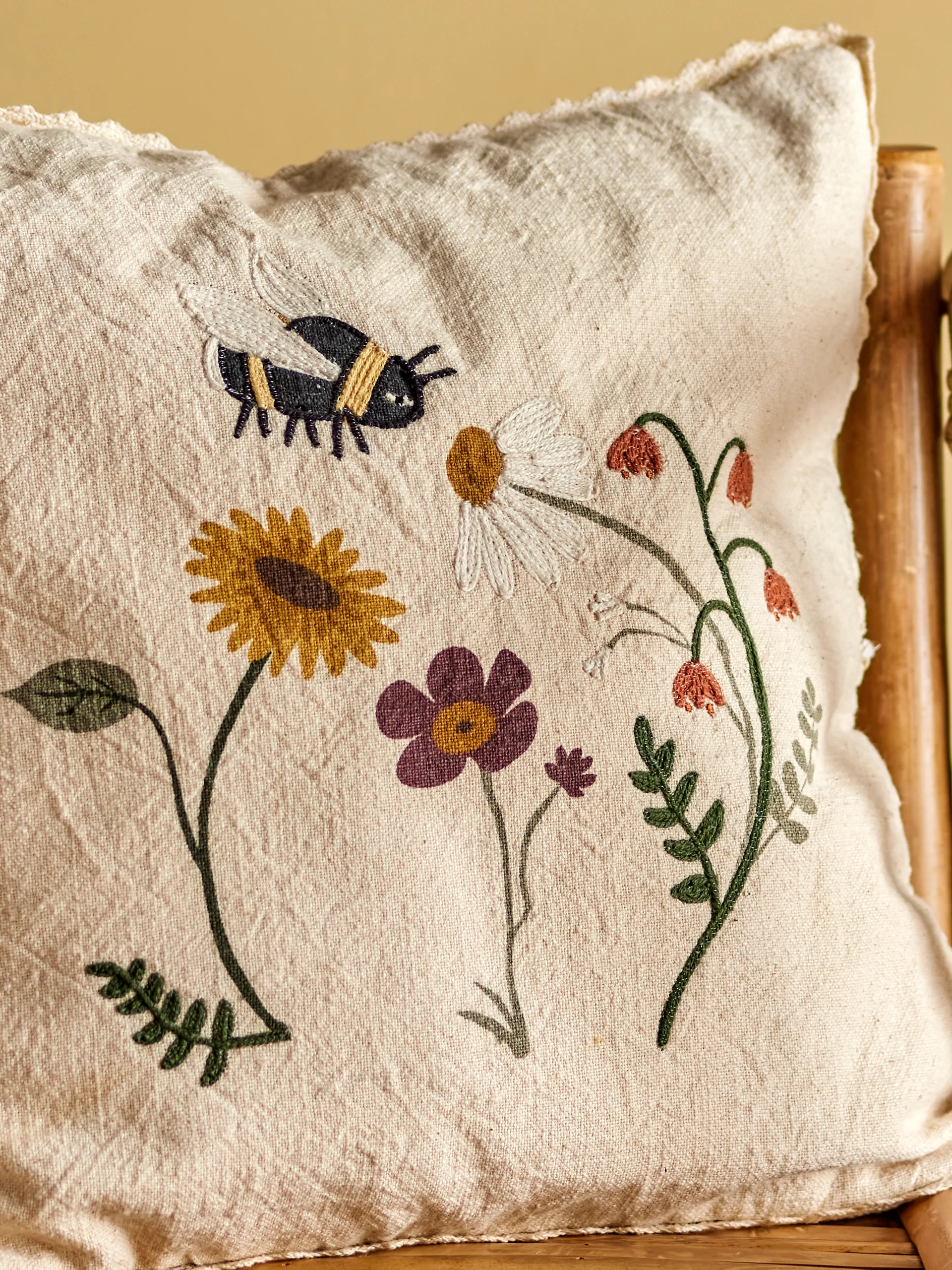 Tibbe kudde 40x40 cm, Nature floral Bloomingville
