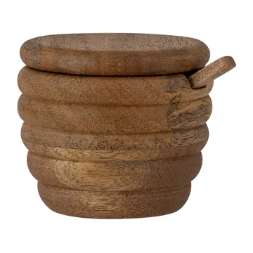 Tilda saltkar med sked Ø9 cm - Natur - Bloomingville