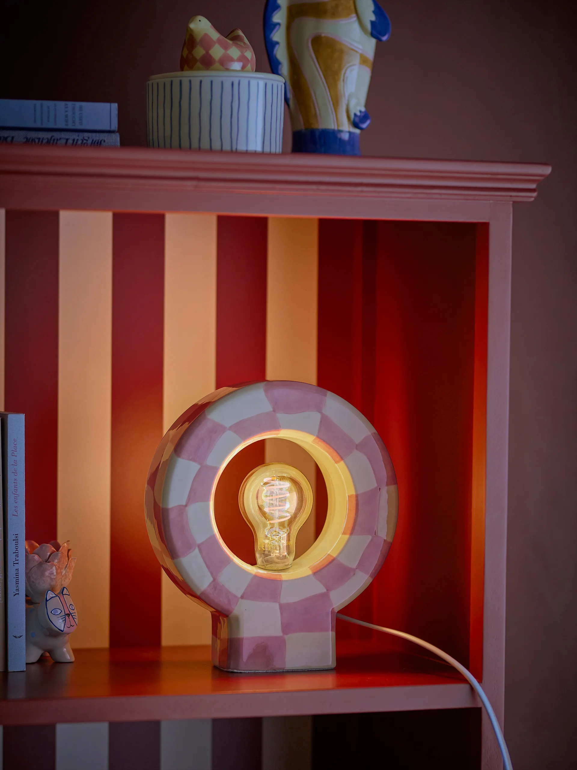 Vialini bordslampa 20,5x23,5 cm, Rose Bloomingville