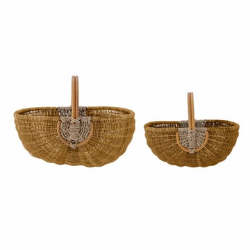 Läs mer om Bloomingville Vibber korg 2-pack Brun