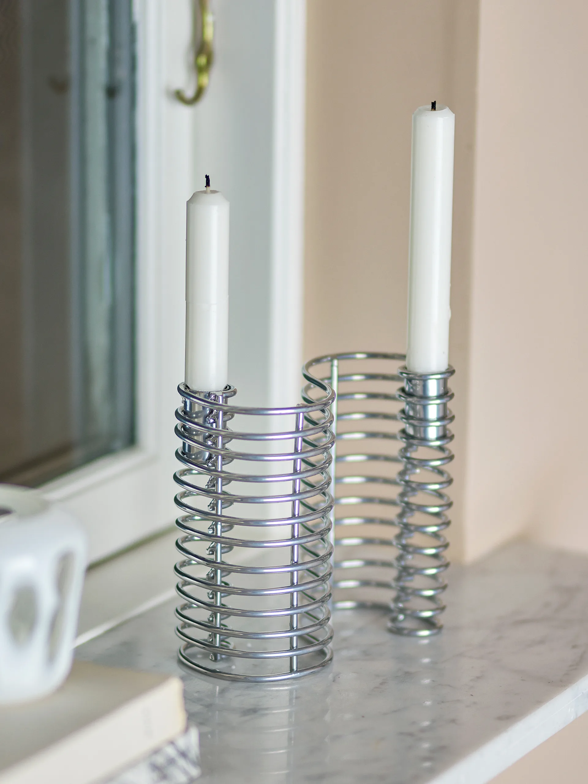 Wavela ljusstake 15,5x14,5 cm, Silver Bloomingville
