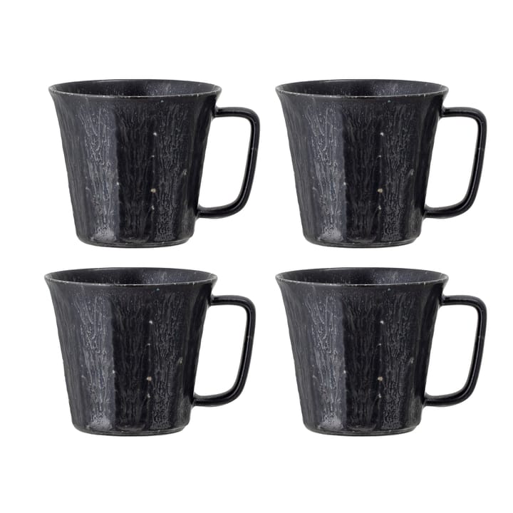 Yoko mugg 32 cl 4-pack - Svart - Bloomingville