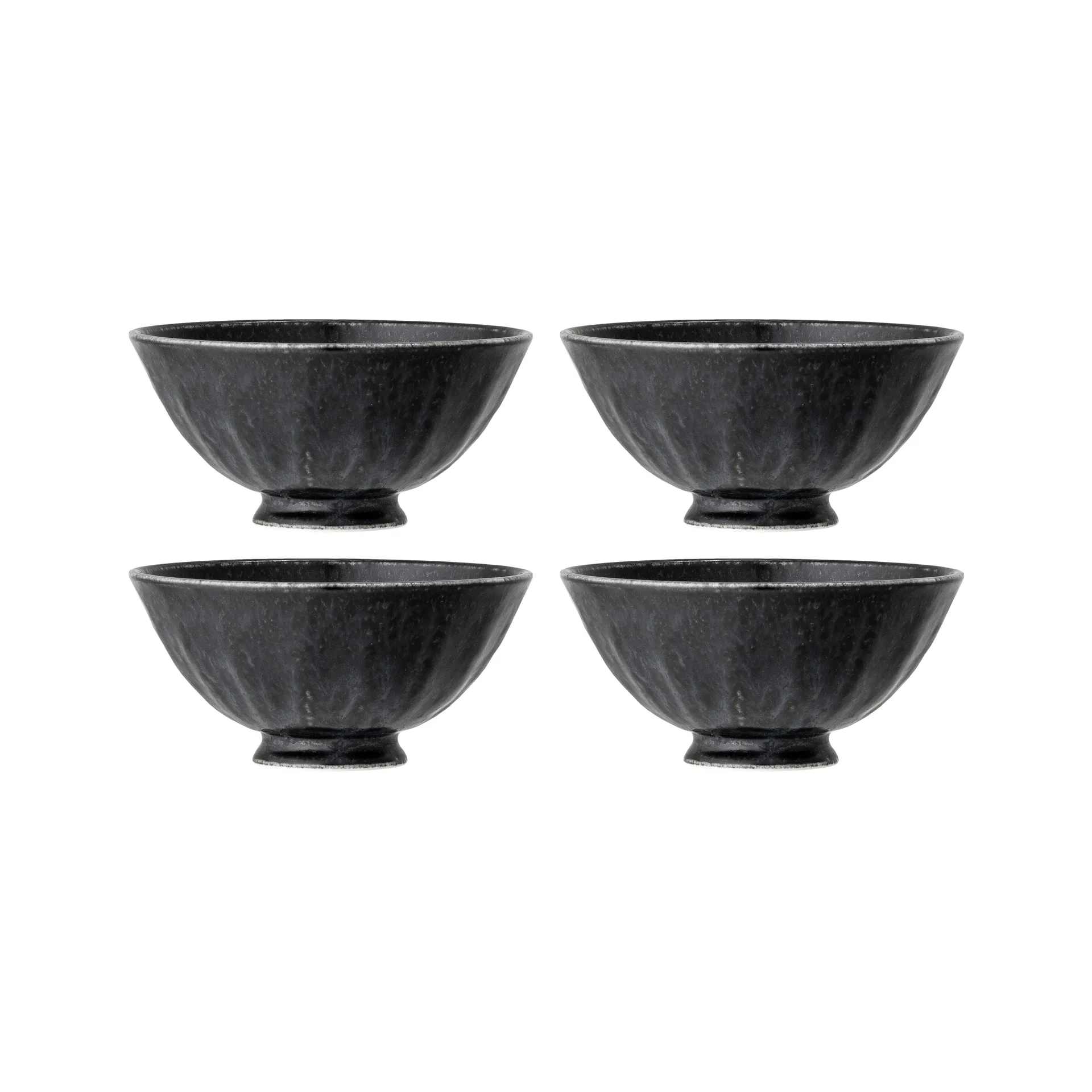 Yoko skål 13,5 cm 4-pack, Svart Bloomingville