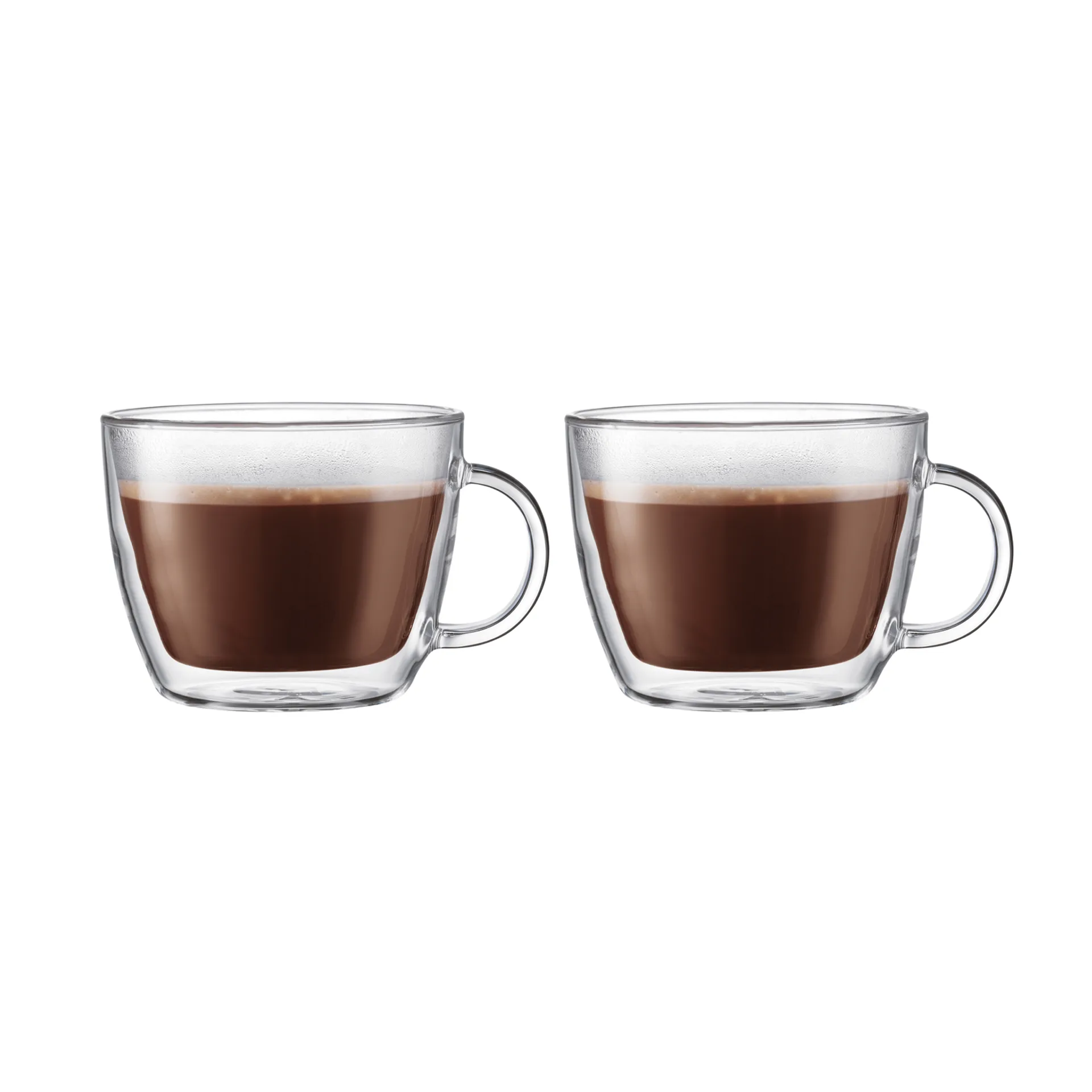 Bistro dubbelväggig lattekopp med handtag 45 cl, 2-pack Bodum