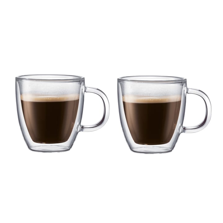 Bistro dubbelväggigt glas med handtag 2-pack - 15 cl - Bodum