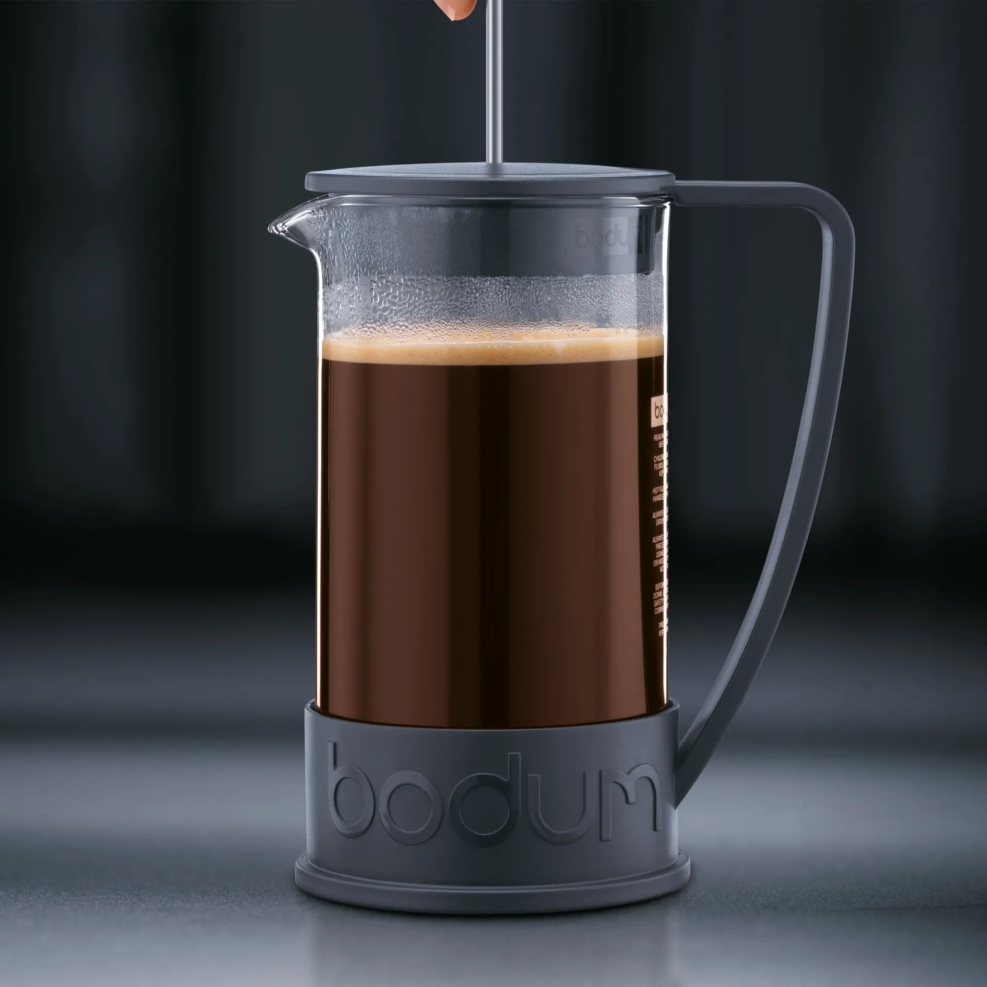 Brazil presskanna svart, 8 koppar Bodum