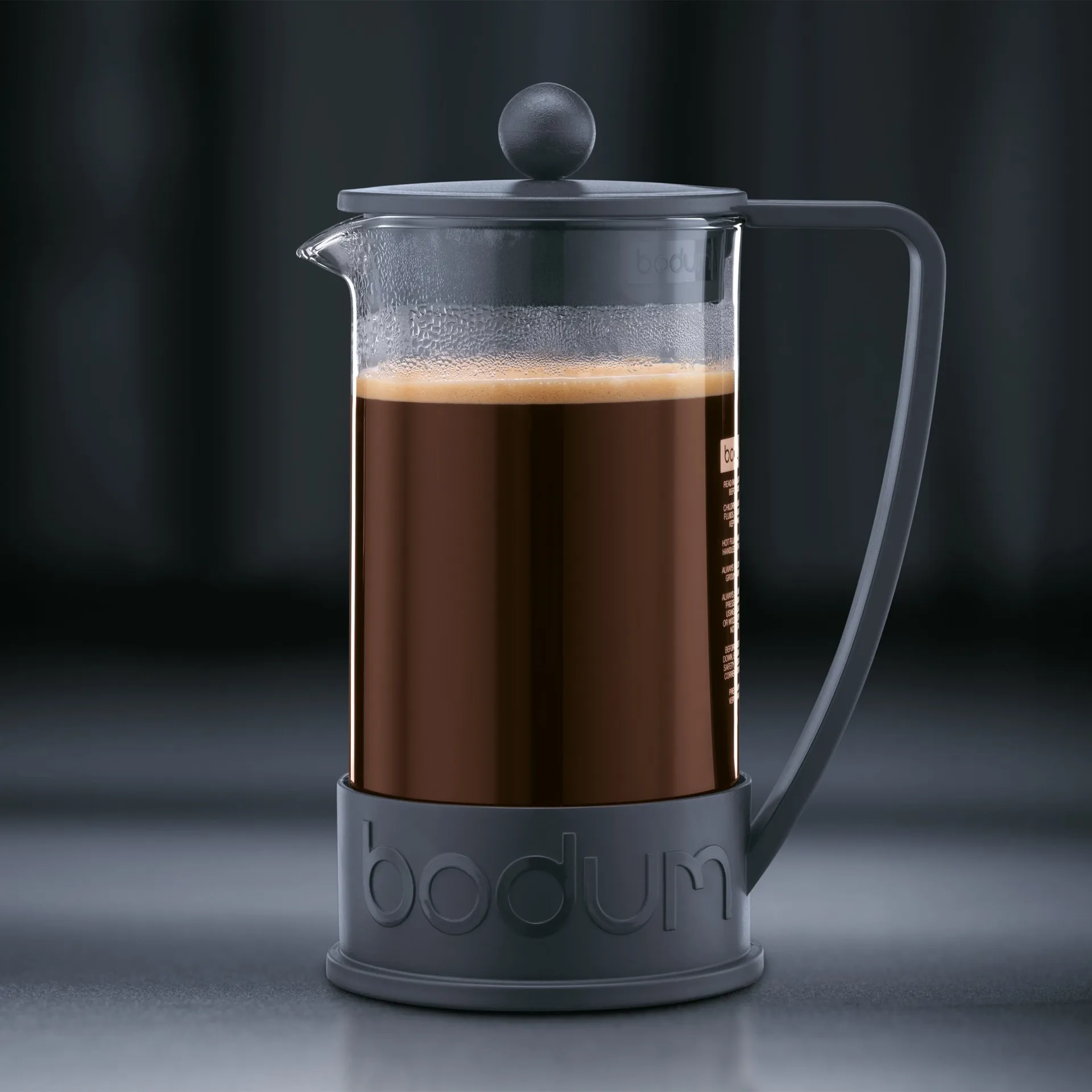 Brazil presskanna svart, 8 koppar Bodum