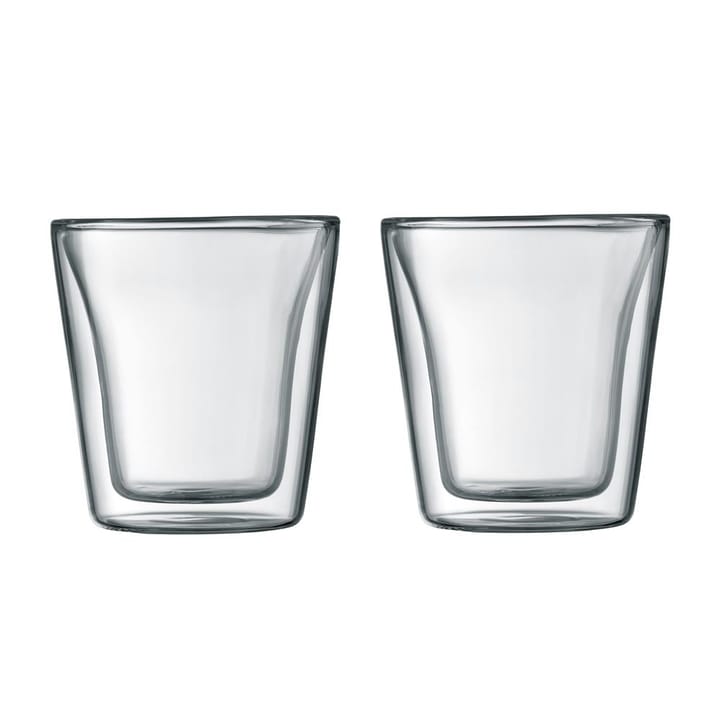 Canteen dubbelväggigt glas 2-pack - 10 cl - Bodum