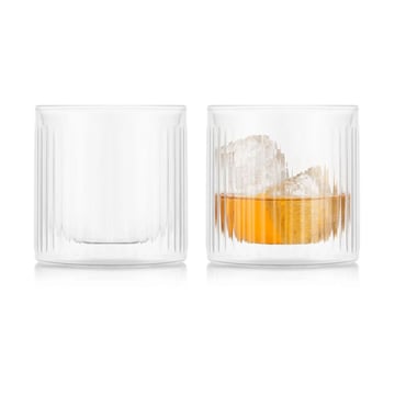 Bodum Douro Bar dubbelväggigt whiskeyglas 30 cl 2-pack Klar