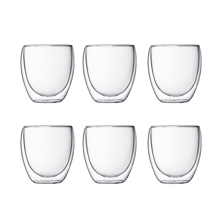 Pavina dubbelväggigt glas 6-pack, 25 cl Bodum