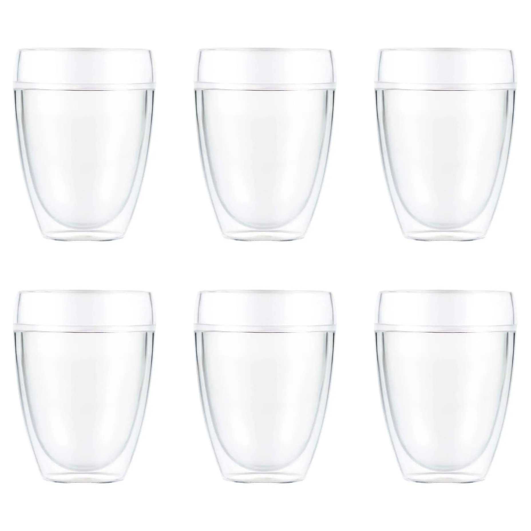 Bodum Pavina Outdoor dubbelväggigt plastglas 6-pack, 35 cl