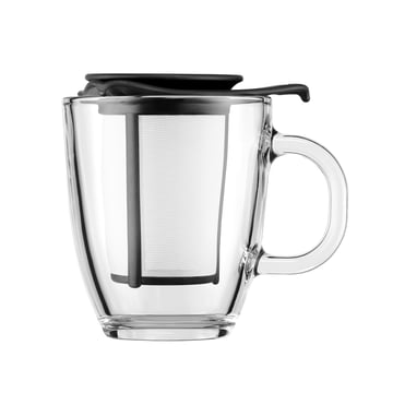 Läs mer om Bodum Yo-Yo tekopp med sil svart