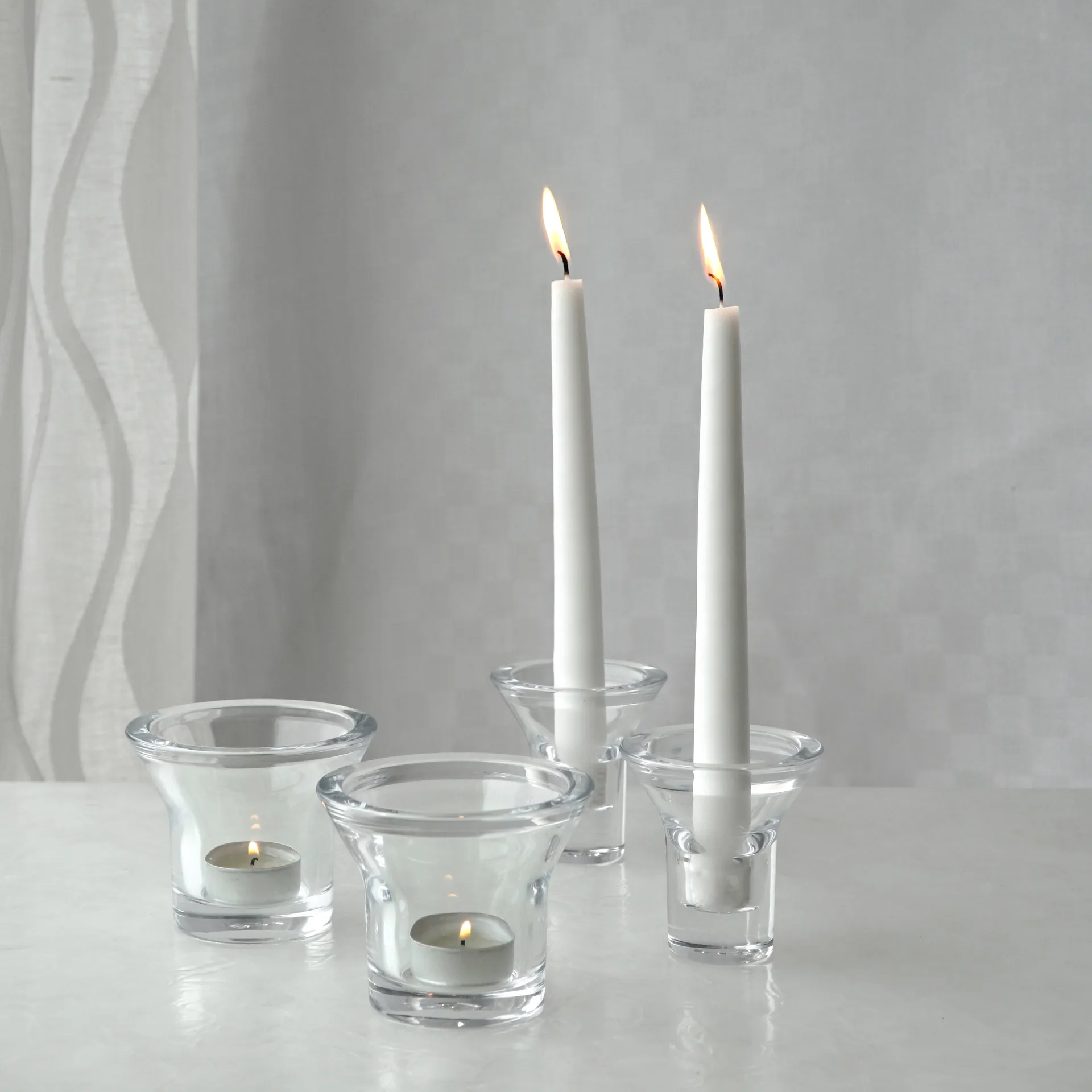Lumi ljusstake 8 cm, Klar Born In Sweden