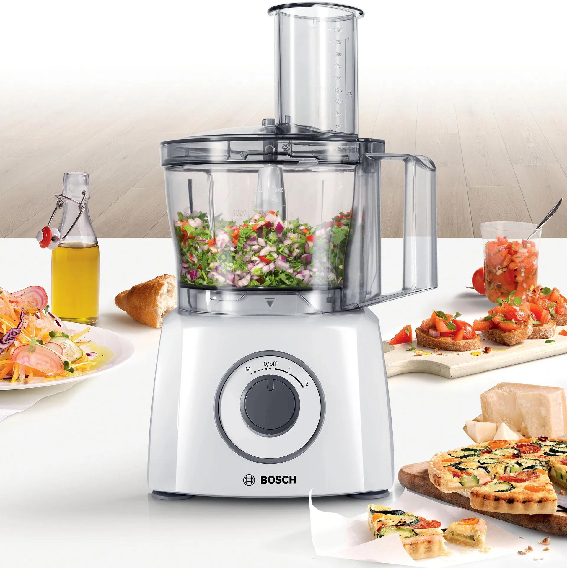Bosch MultiTalent 3 MCM3110W matberedare 800W, Vit Bosch