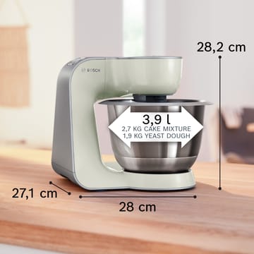 Bosch Serie 4 MUM 5 köksmaskin 1000W - Grå-silver - Bosch