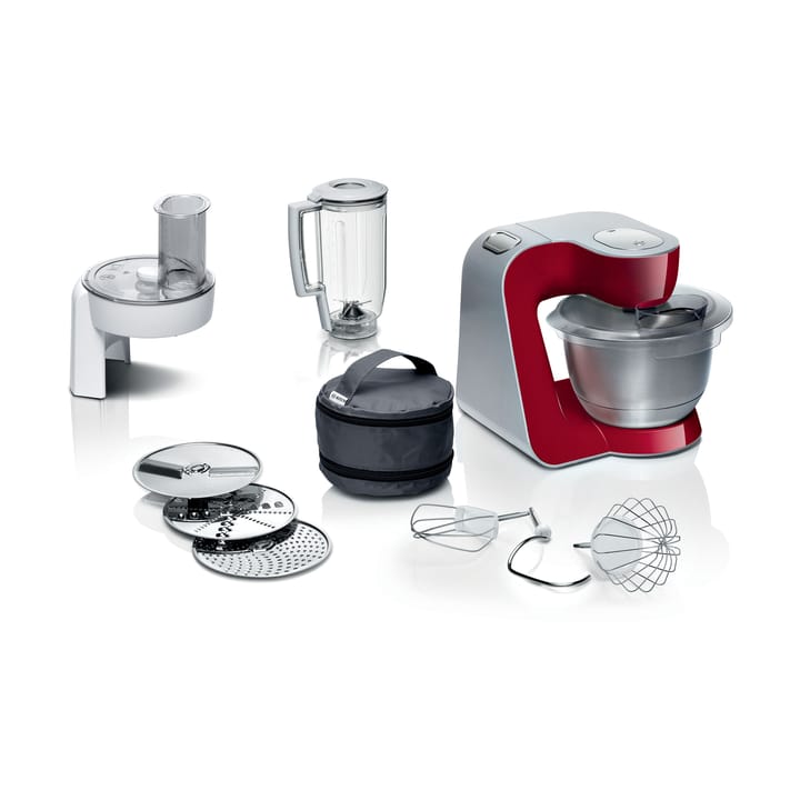 Bosch Serie 4 MUM 5 köksmaskin 1000W - Röd-silver - Bosch