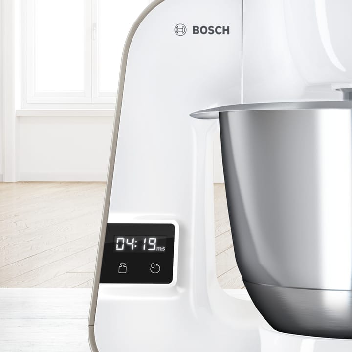 Bosch Serie 4 MUM 5 köksmaskin med våg 1000W, Vit-champagne Bosch