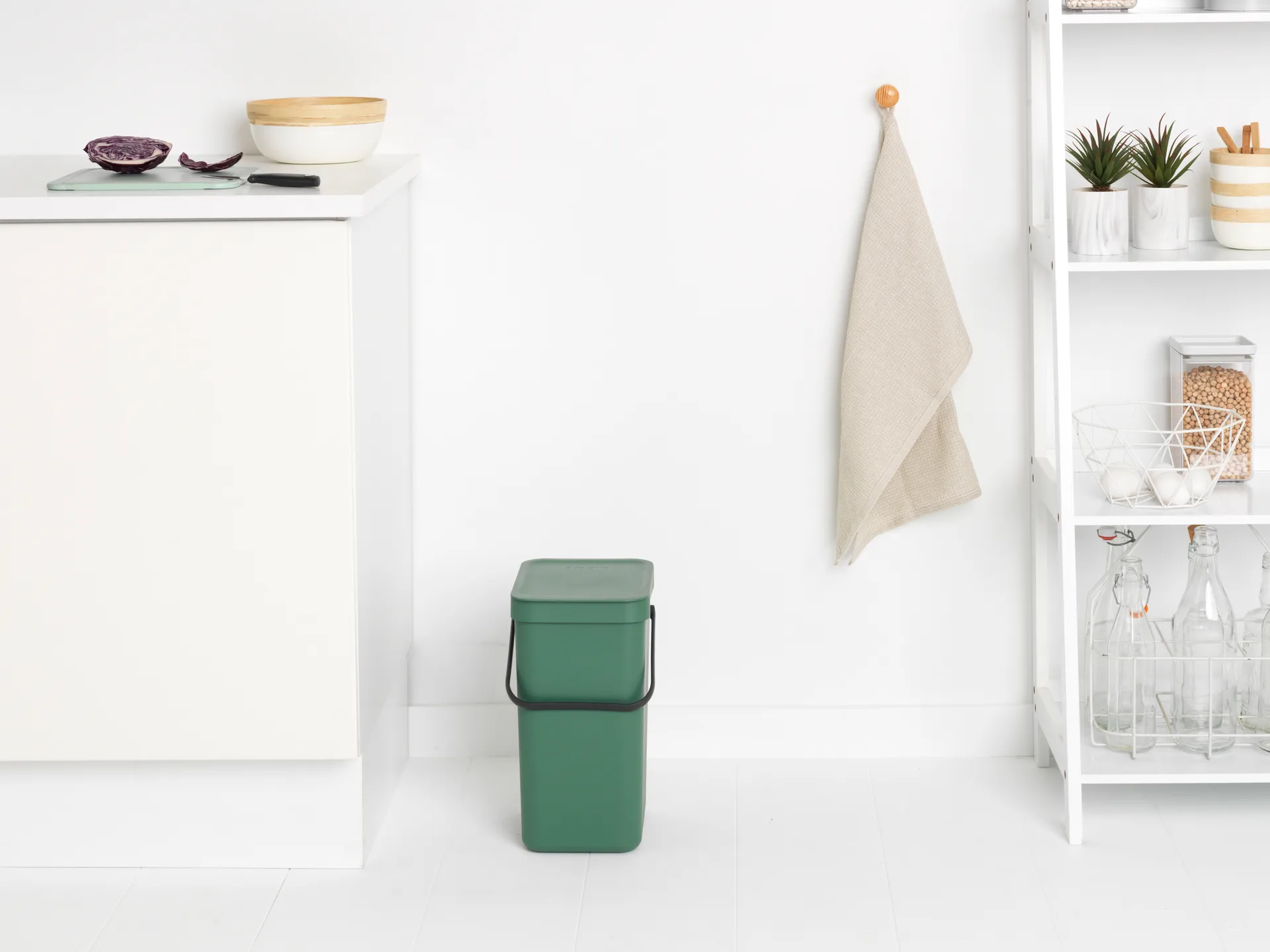 Avfallshink Sort & Go 12 L, Fir Green Brabantia