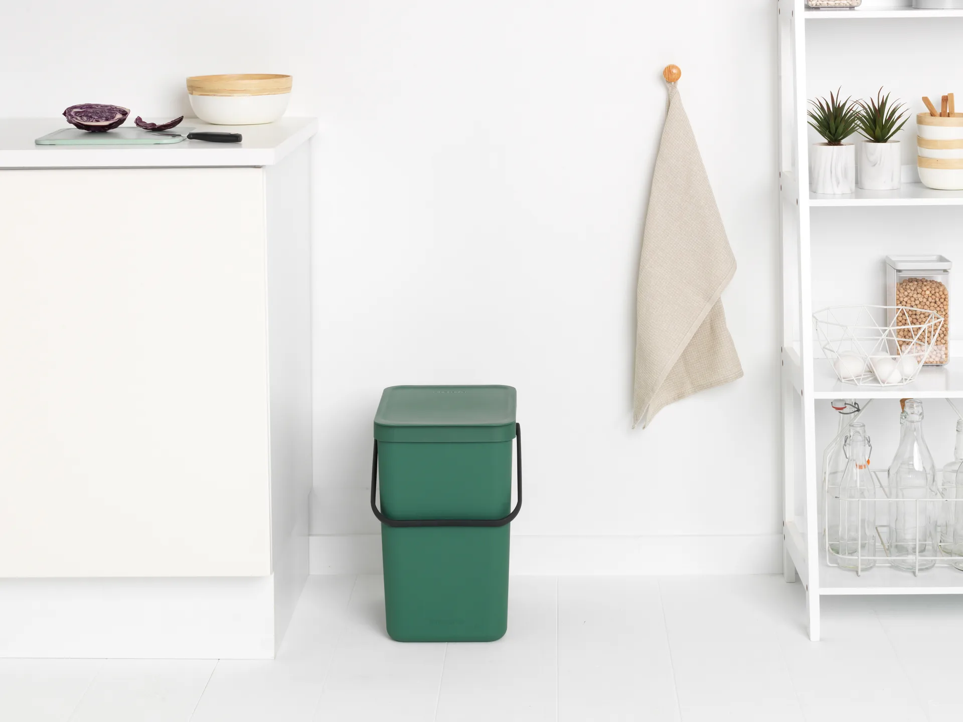 Avfallshink Sort & Go 25L, Fir Green Brabantia