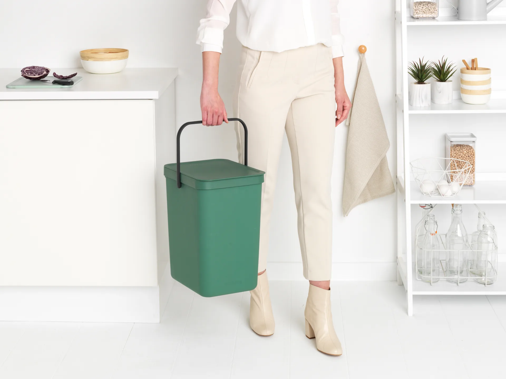 Avfallshink Sort & Go 25L, Fir Green Brabantia