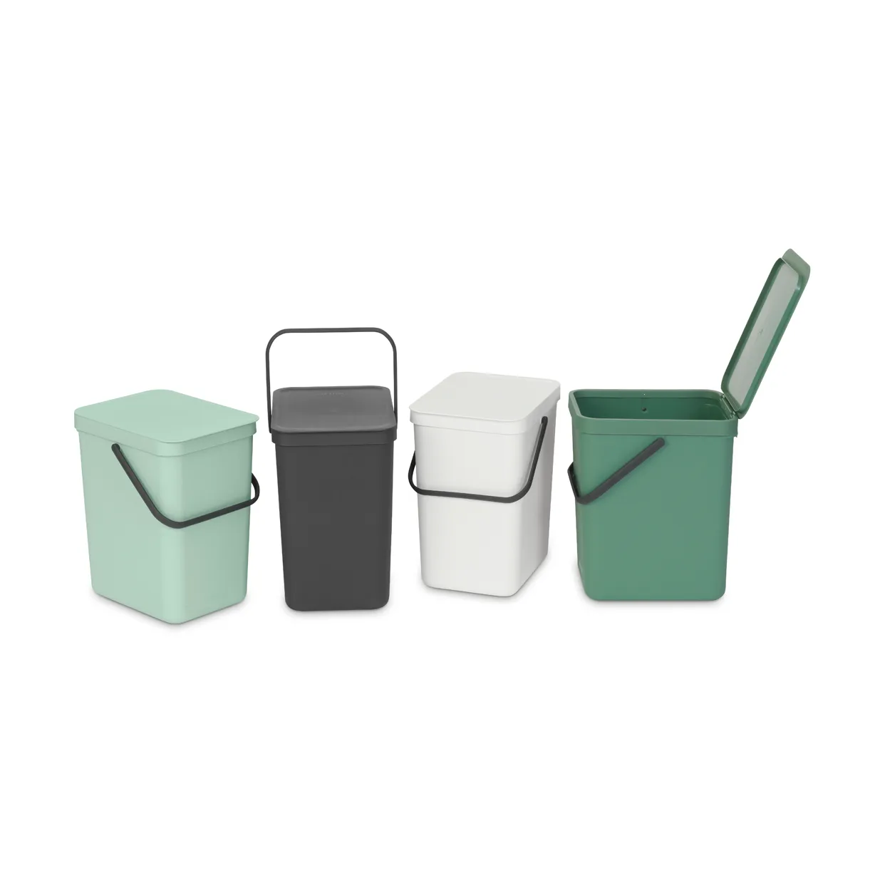 Avfallshink Sort & Go 25L, Jade Green Brabantia