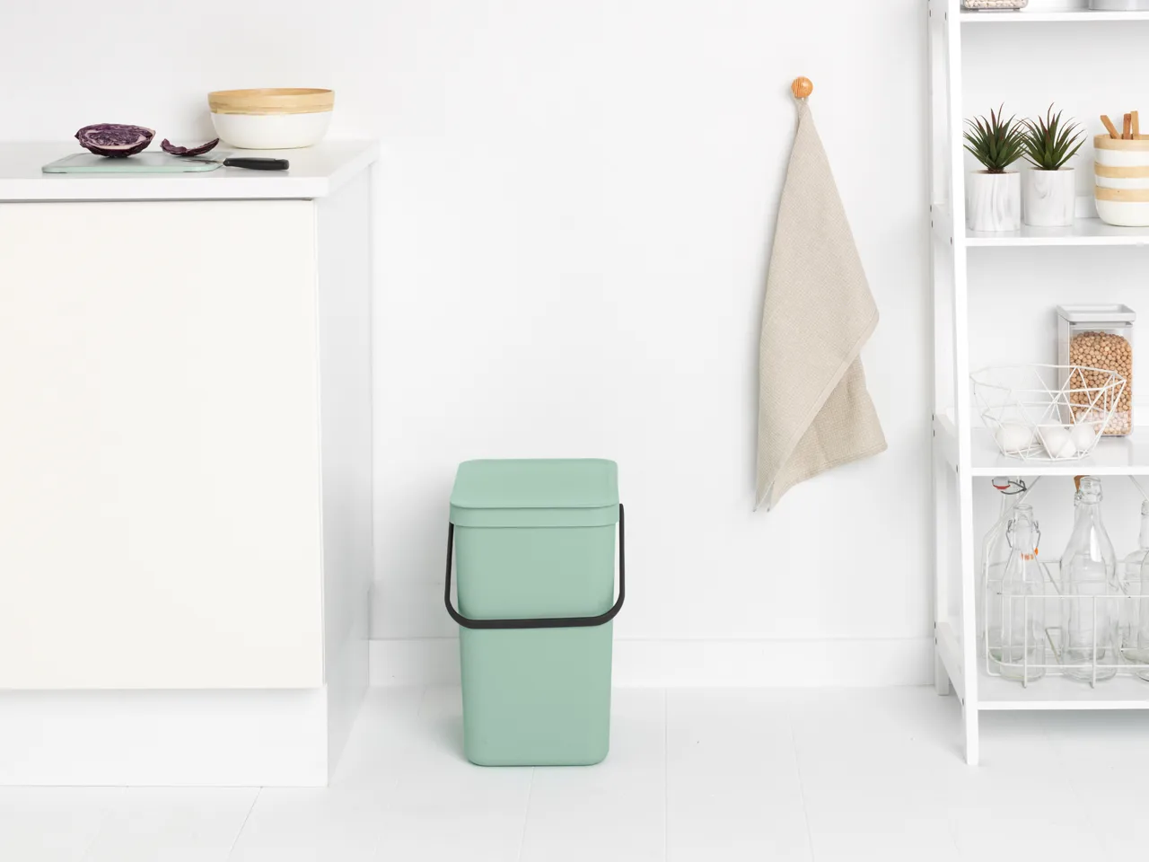 Avfallshink Sort & Go 25L, Jade Green Brabantia