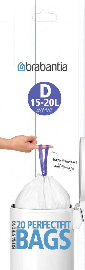 Läs mer om Brabantia Avfallspåsar D 15 L 20 påsar/rulle 15 l