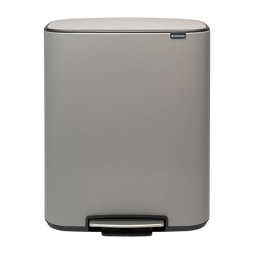 Brabantia Bo pedalhink 2×30 L Mineral concrete grey