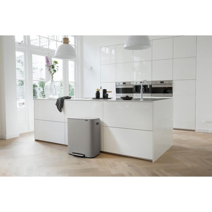 Bo pedalhink 2x30 L, Mineral concrete grey Brabantia