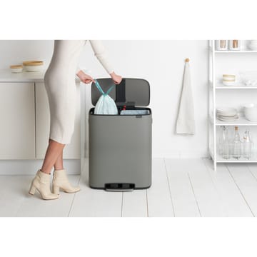 Bo pedalhink 2x30 L - Mineral concrete grey - Brabantia