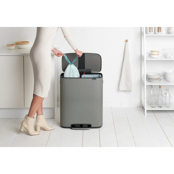 Bo pedalhink 2x30 L, Mineral concrete grey Brabantia