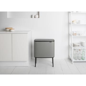 Bo touch bin 11+23 liter - Mineral concrete grey - Brabantia