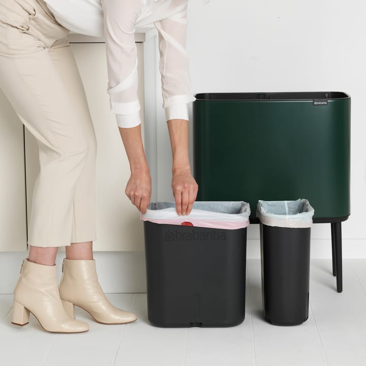 Bo touch bin 11+23 liter, Pine green Brabantia