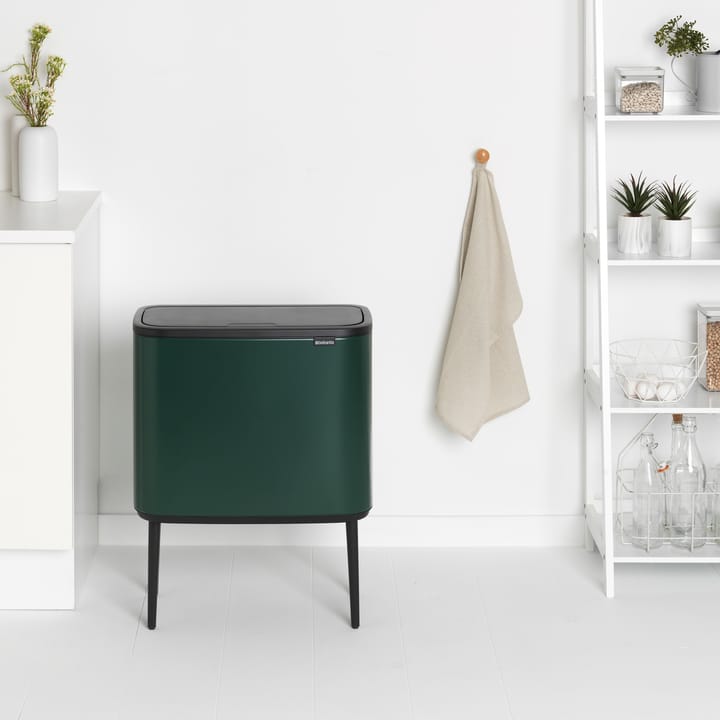 Bo touch bin 11+23 liter, Pine green Brabantia