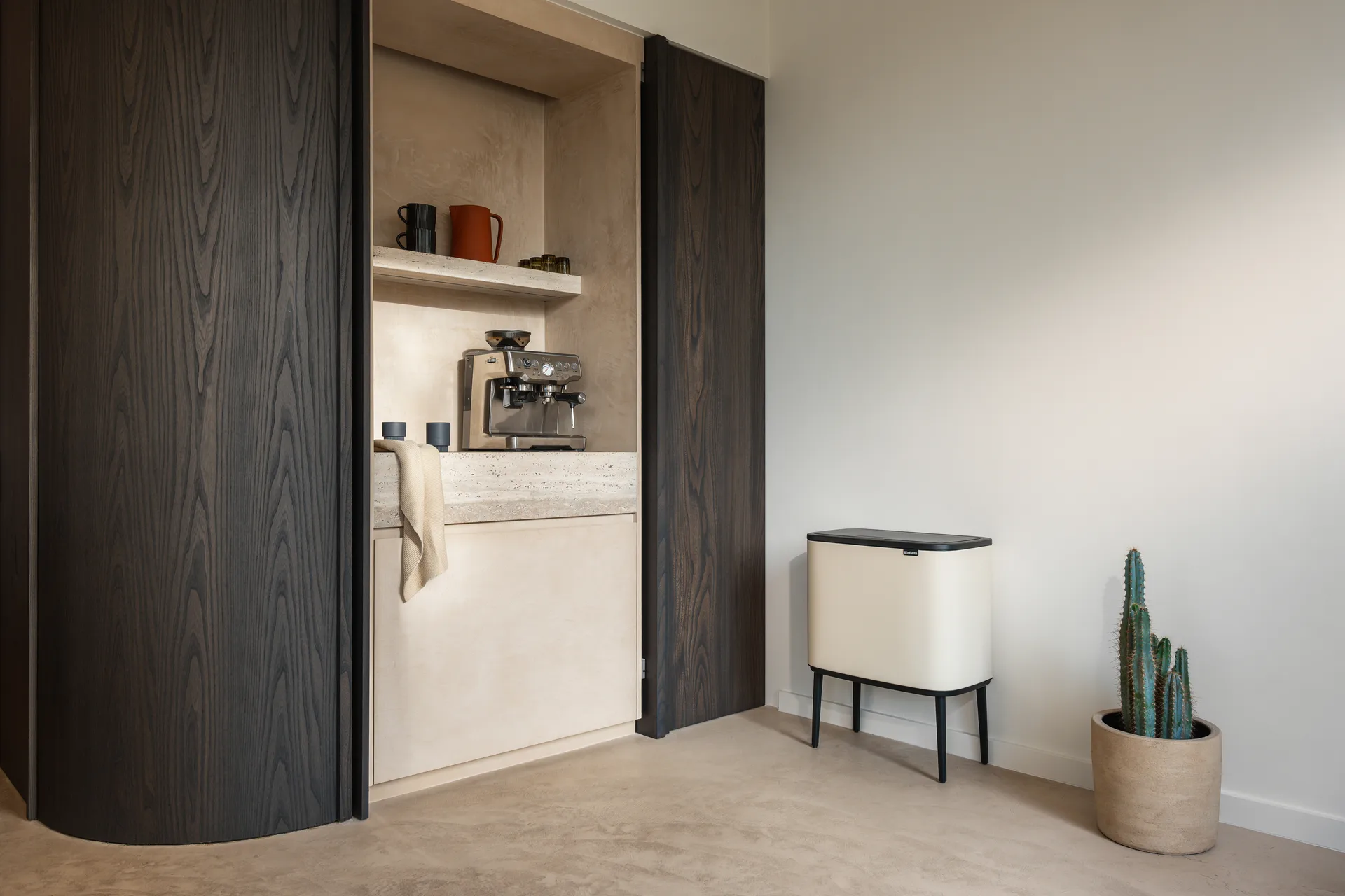 Bo touch bin 11+23 liter, Soft beige Brabantia