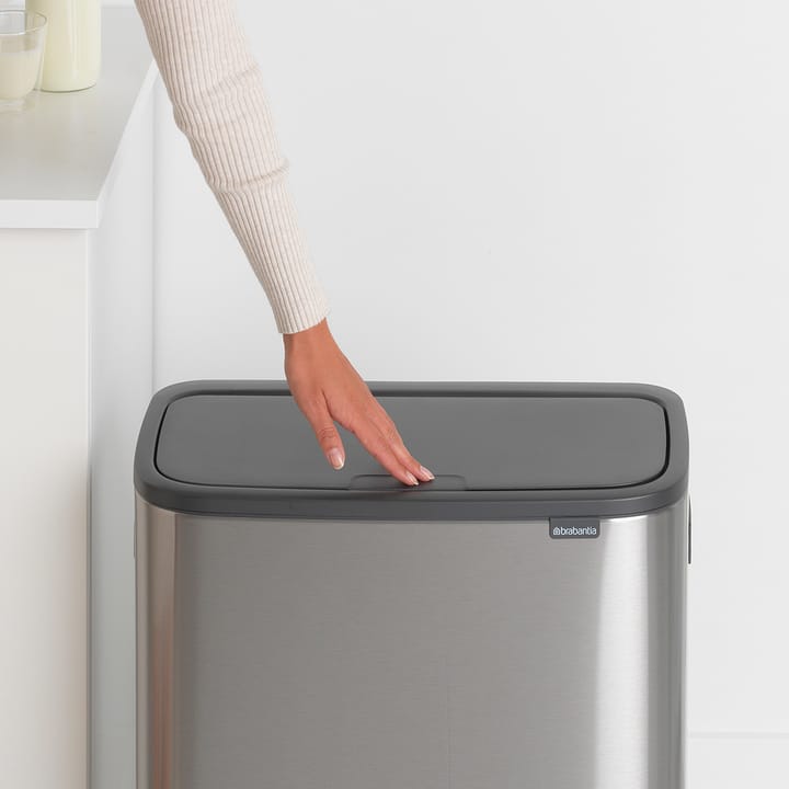 Bo touch bin 2x30 L, Mattborstat stål Brabantia