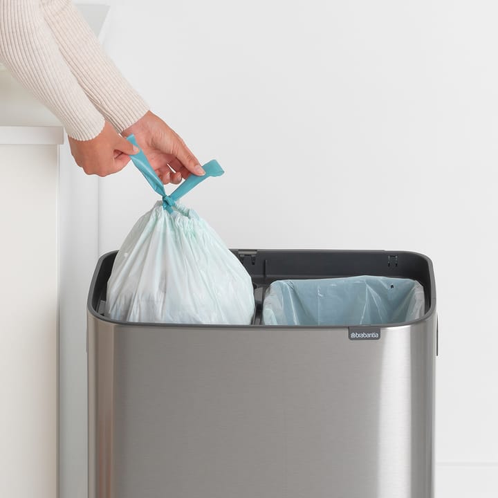 Bo touch bin 2x30 L, Mattborstat stål Brabantia