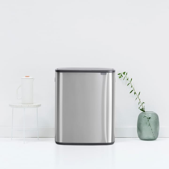 Bo touch bin 2x30 L, Mattborstat stål Brabantia