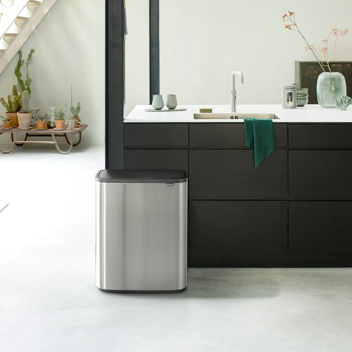 Bo touch bin 2x30 L, Mattborstat stål Brabantia